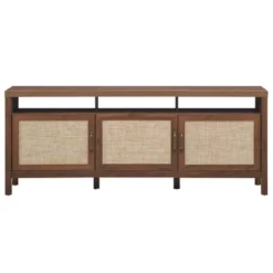 Costway TV Stand Entertainment Media Center For TV's Up To 65'' W/ Rattan Doors -Famous Furniture Store GUEST a4d1512c d84b 485b bb85 98e2b2e926d2