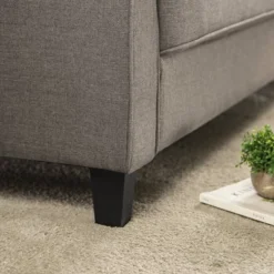 56.7" Sayan Loveseat Sofa With USB Sand Gray - Zinus -Famous Furniture Store GUEST a5172845 99d2 4c0b 9111 7d7184fae916