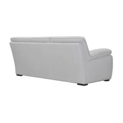 Zanna Genuine Leather Sofa Dove Gray - Armen Living -Famous Furniture Store GUEST a54a89a6 b139 49c4 a26e 6f439d211e2f