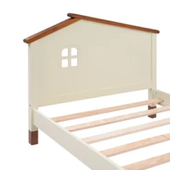 Wood Platform Bed With House-shaped Headboard-ModernLuxe -Famous Furniture Store GUEST a563e0ef cca3 432f afd6 714948e040e4