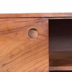 Wooden TV Stand For TVs Up To 60" With Wide Storage Brown - The Urban Port -Famous Furniture Store GUEST a63cb8ba 28a8 4e3f 886d 83872302713d