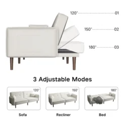 Convertible Futon Sofa Bed With Wooden Legs - ModernLuxe 15 Convertible Futon Sofa Bed With Wooden Legs - ModernLuxe -Famous Furniture Store GUEST a6435b2a 5f55 4bfe a975 c219573059c5