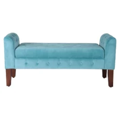 Velvet Tufted Storage Settee Bench - HomePop -Famous Furniture Store GUEST a72ac55d 58c4 41cc a28f e171fabdcff8