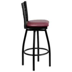 Emma And Oliver 2 Pack "X" Back Swivel Metal Barstool -Famous Furniture Store GUEST a8536532 8dfe 4a4b a958 495a322f90f0