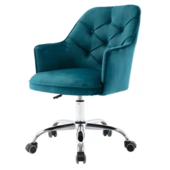 Modern Velvet Home Office Swivel Shell Chair-ModernLuxe -Famous Furniture Store GUEST a87fe778 56e2 4fe8 8a44 1224c2c6bbe8