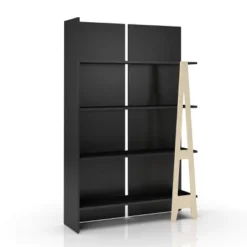 60" Atypik 4 Shelf Bookcase - Nexera -Famous Furniture Store GUEST a9397ca7 402a 4551 8b3d 5bd7b7dbb3d1