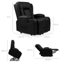 Best Choice Products Electric Power Lift Recliner Massage Chair Furniture W/ USB Port, Heat, Cupholders -Famous Furniture Store GUEST a9bd2b09 0142 406a b366 874a376de635