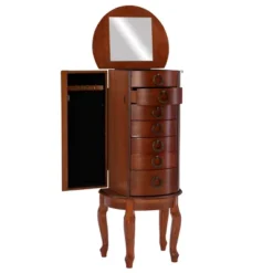 Raine Jewelry Armoire Cherry - Powell Company -Famous Furniture Store GUEST a9feb682 8f21 4e6b 80cc 15336bcad704
