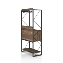 Orella Rustic Baker's Rack Reclaimed Oak - MiBasics -Famous Furniture Store GUEST aa12672f d348 4d57 988b dc93384473a9