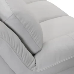 Zanna Genuine Leather Sofa Dove Gray - Armen Living -Famous Furniture Store GUEST aa6e8ec3 cd52 43dd a500 be9cc4b57fd8