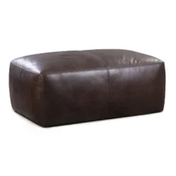 Maine Leather Ottoman - Poly & Bark -Famous Furniture Store GUEST aad87f81 27b3 47a9 9b0d 794396ca045f