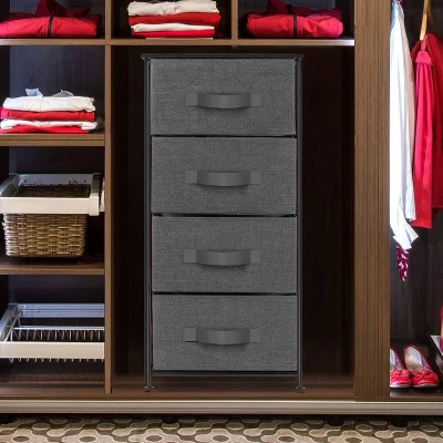Sorbus Drawer Fabric Dresser For Home Bedroom And More Black 6 Sorbus Drawer Fabric Dresser For Home Bedroom And More Black - Image 4