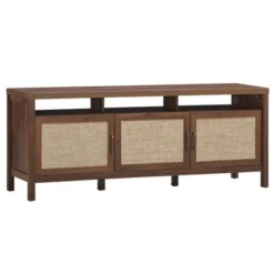 Costway TV Stand Entertainment Media Center For TV's Up To 65'' W/ Rattan Doors -Famous Furniture Store GUEST ab3613ff e1ba 44df 820d d257ea31fd08