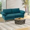 Costway Modern Loveseat Fabric 2-Seat Sofa Couch For Small Space W/ Metal Legs BlueRust Red 1 Costway Modern Loveseat Fabric 2-Seat Sofa Couch For Small Space W/ Metal Legs BlueRust Red -Famous Furniture Store GUEST ab992616 f4c2 4d20 a927 464abca5634b