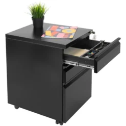 Mount-It! Mobile File Cabinet With 3 Drawers, Under Desk Rolling Storage , Black -Famous Furniture Store GUEST ac08542f 1ddb 4965 9249 237d4b03510b