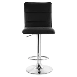 Elama 2 Piece Vintage Faux Leather Adjustable Bar Stool In Black With Chrome Base -Famous Furniture Store GUEST ad84be96 e0b0 428d bb3b 2fa1e27c8430