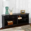 Transitional 4 Cubby Wood Open Storage Corner TV Stand For TVs Up To 65" - Saracina Home -Famous Furniture Store GUEST ad965bdf 4a31 4079 8ca1 789b37bad406