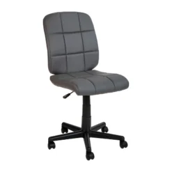 Emma And Oliver Mid-Back Quilted Vinyl Swivel Task Office Chair 26 Emma And Oliver Mid-Back Quilted Vinyl Swivel Task Office Chair -Famous Furniture Store GUEST adc034b9 a7e1 46cc 9360 1e5a15c0caf6