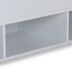 Elise Wood Storage Platform Bed White - Baxton Studio -Famous Furniture Store GUEST ae46d891 42ba 45df 8400 3a5de3963446