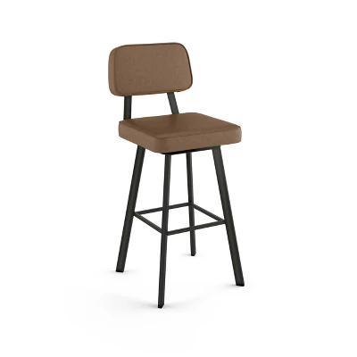26.75" Clarkson Swivel Counter Height Barstool - Amisco 5 26.75" Clarkson Swivel Counter Height Barstool - Amisco - Image 3