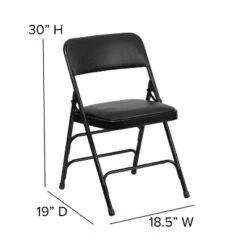 Flash Furniture 4 Pack HERCULES Series Curved Triple Braced & Double Hinged Upholstered Metal Folding Chair -Famous Furniture Store GUEST ae7af3ff 9117 404d aeb5 86cf19d3c936