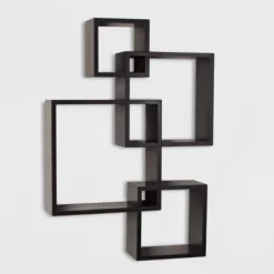 25.5" X 17.75" Intersecting Cube Wall Shelf - Danya B. -Famous Furniture Store GUEST aef06d7a 10f1 409f bffe 22b6a066b11d