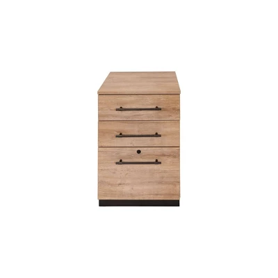 Abbott Contemporary 3 Drawer Wood Laminate File Cabinet Light Brown - Martin Furniture 3 Abbott Contemporary 3 Drawer Wood Laminate File Cabinet Light Brown - Martin Furniture