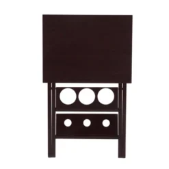 Wood Folding Wine Rack With Removable Tray Espresso - Room And Joy -Famous Furniture Store GUEST af1d0a54 ee14 4a91 9af9 4dc58168a45b