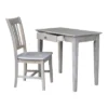 Small Desk With Drawer And Chair Washed Gray/Taupe - International Concepts