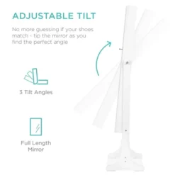 Best Choice Products 6-Tier Standing Mirror Lockable Storage Organizer Cabinet Armoire W/ Velvet Interior -Famous Furniture Store GUEST afa31c34 23a2 481f b2b4 3ea25cb84c01