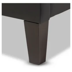 Lancashire Modern And Contemporary Faux Leather Upholstered Bed Frame With Tapered Legs - Baxton Studio 8 Lancashire Modern And Contemporary Faux Leather Upholstered Bed Frame With Tapered Legs - Baxton Studio -Famous Furniture Store GUEST b037266a dc30 421d b098 687ffb0f941b