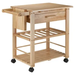 Finland Kitchen Cart Wood/Natural - Winsome -Famous Furniture Store GUEST b053f04c 71e4 426e a910 c3d71c955472
