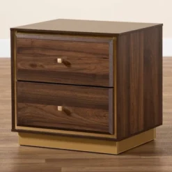 Cormac Wood And Metal 2 Drawer Nightstand - Baxton Studio 18 Cormac Wood And Metal 2 Drawer Nightstand - Baxton Studio -Famous Furniture Store GUEST b1d89c35 2695 462a 9848 eeffd8cb671c