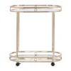 Bartram Oval Bar Cart Champagne Gold - Inspire Q -Famous Furniture Store GUEST b1dd0f3c 7114 4b40 b3c3 2561f74456e8