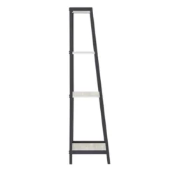 3pc Neveah Marble Ladder Desk And Bookcase Set Matte Black - Inspire Q 27 3pc Neveah Marble Ladder Desk And Bookcase Set Matte Black - Inspire Q -Famous Furniture Store GUEST b1eb1007 4505 4824 8936 97768c785a1f