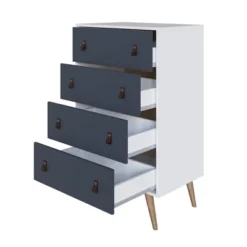 Set Of 2 Amber 6 Drawer Double Wide Dresser And 4 Tall Drawer Dresser - Manhattan Comfort -Famous Furniture Store GUEST b1f999df 0b43 4bf6 8eb0 1c65272e4953