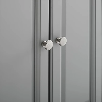 Stainless Steel Top Kitchen Cart/Island Vintage Gray - Crosley 7 Stainless Steel Top Kitchen Cart/Island Vintage Gray - Crosley - Image 5