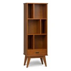 Tierney Solid Hardwood Mid Century Bookcase And Storage Unit - WyndenHall -Famous Furniture Store GUEST b25d43f3 a3b9 4ad0 9ae8 de48234bb595