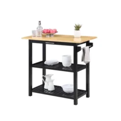 Designs2Go 3 Tier Butcher Block Kitchen Prep Island With Drawer - Breighton Home 14 Designs2Go 3 Tier Butcher Block Kitchen Prep Island With Drawer - Breighton Home -Famous Furniture Store GUEST b25df72e 1f54 4977 97c9 5b2f353f89c7