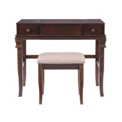 Home Angela Vanity Set Walnut - Linon 21 Home Angela Vanity Set Walnut - Linon -Famous Furniture Store GUEST b269202f b648 4f17 9945 46848c161147