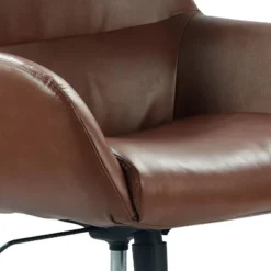 Forester Leather Office Chair Cognac Brown - Finch -Famous Furniture Store GUEST b3e838a7 753b 49e3 8c76 95463df90694