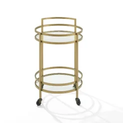 Bailey Round Bar Cart Gold - Crosley 13 Bailey Round Bar Cart Gold - Crosley -Famous Furniture Store GUEST b43fbc64 e8e7 4b59 b367 4c85c2d1b268