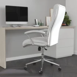 Merrick Lane High-Back Office Chair With Padded Arms Ergonomic Executive Swivel Task Chair With Headrest -Famous Furniture Store GUEST b4dd2d55 f722 4e94 8e03 29f945a95233