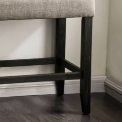 Norelo Upholstered Counter Height Bench Light Gray - HOMES: Inside + Out -Famous Furniture Store GUEST b4e9fb67 804c 422d a109 1d2ab485f419