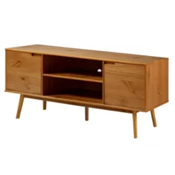 Solid Wood Mid-Century Modern TV Stand For TVs Up To 80" - Saracina Home 36 Solid Wood Mid-Century Modern TV Stand For TVs Up To 80" - Saracina Home -Famous Furniture Store GUEST b4ef855d 4d09 4e84 b45e 237d42433b01