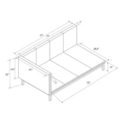 Dalila Upholstered Daybed - Room & Joy -Famous Furniture Store GUEST b52738bf d58b 4c62 bbfd a13a3c4a8c3c