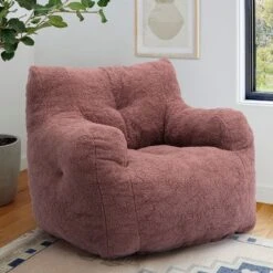 Panpan Bean Bag Chairs With Memory Foam,37" W Faux Fur Teddy Bean Bag Chair,Fluffy Lazy Sofa-The Pop Maison -Famous Furniture Store GUEST b77082e7 fcc2 4b1a 9c75 7220a1b31d49