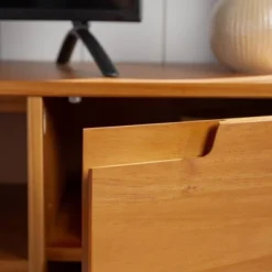 Solid Wood Mid-Century Modern TV Stand For TVs Up To 80" - Saracina Home 24 Solid Wood Mid-Century Modern TV Stand For TVs Up To 80" - Saracina Home -Famous Furniture Store GUEST b78e54f7 947a 4b3c 9e8b b3b9f13c7373