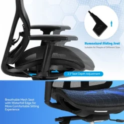 Costway Ergonomic Office Chair High-Back Mesh Chair W/Adjustable Lumbar Support -Famous Furniture Store GUEST b817c569 2f5b 423e 85ab 5ef25e5d89b3