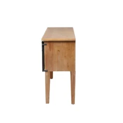 Industrial Wood Console Table Dark Brown - Olivia & May -Famous Furniture Store GUEST b847bb50 4a67 446c 96c8 9d288e4ccf8b